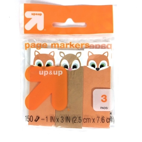 Sticky Notes Post It Up & Up Owl Fox Stationery Page Flags Planner Accessories - Picture 4 of 5